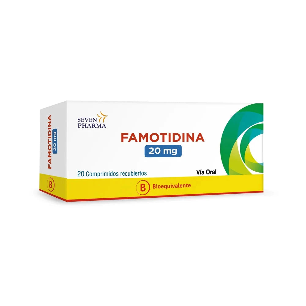 Famotidina 20 mg x 20 comp Seven Pharma